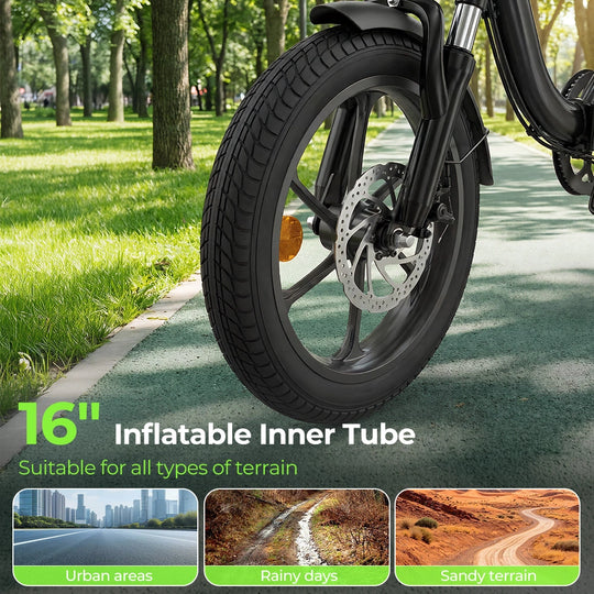 Finbike U4 Commuter Electric Bike 36V 10.4Ah Battery 88km Range