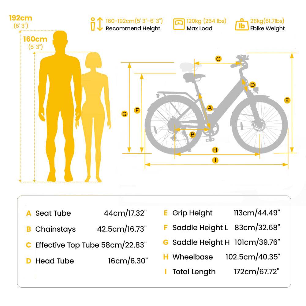 Finbike Ucity Trekking Electric Bike - FinBike.com