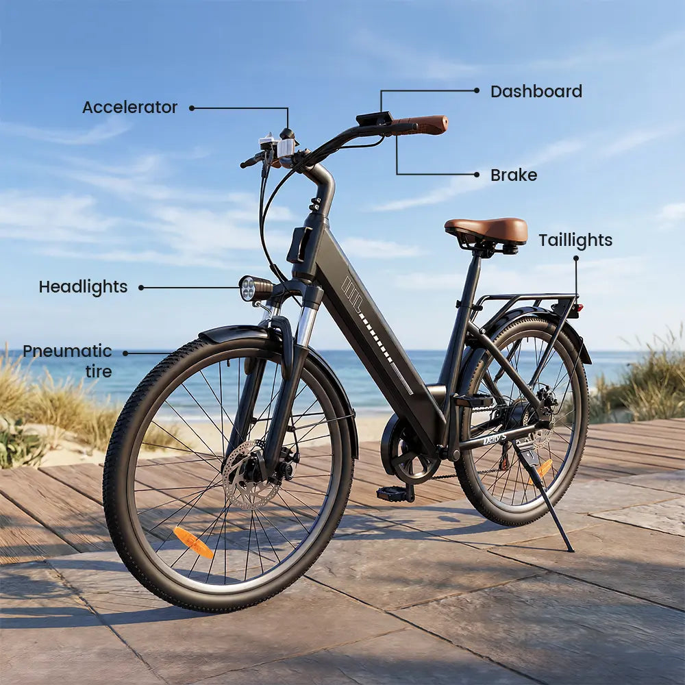 e bike trekking reichweite Finbike UcityS Trekking E-Bike