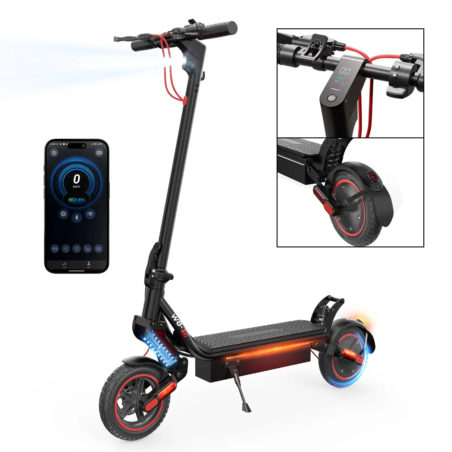 Finbike T8 Electric Scooter with ABE 48V 15Ah 100km Range