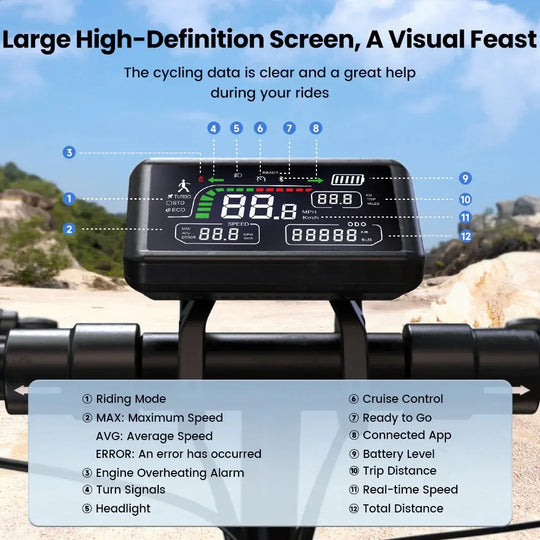 Finbike W9 Electric Scooter 48V 1000W Motor 10" Off-Road Tires