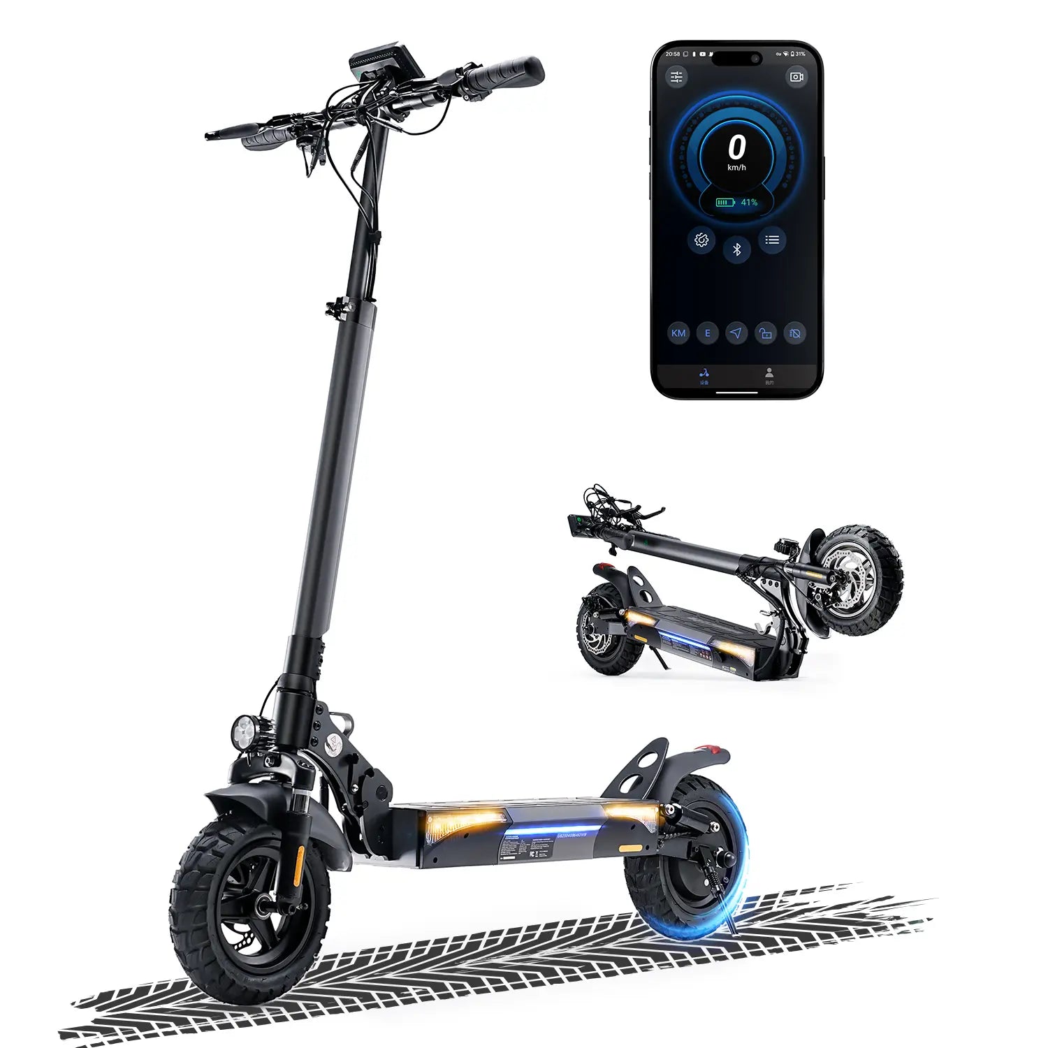 Finbike W9 Electric Scooter 48V 1000W Motor 10