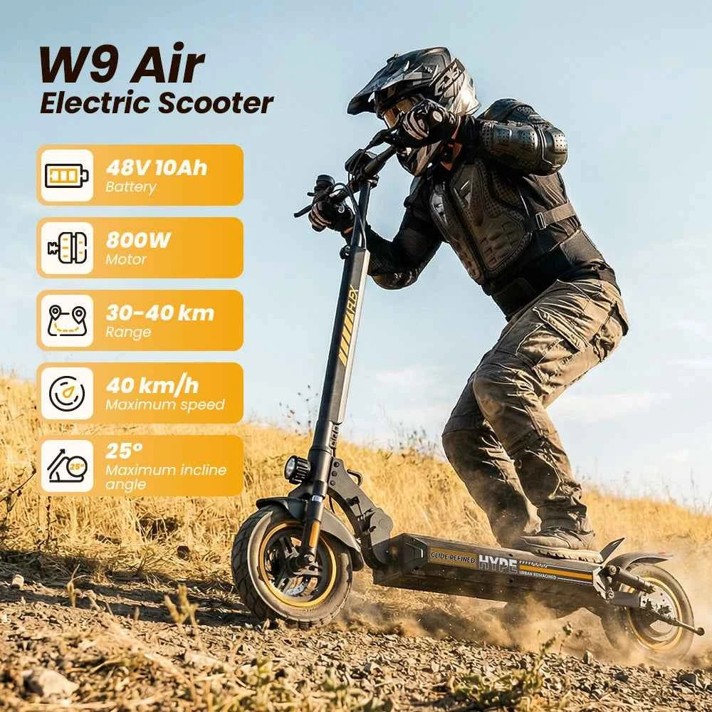 Finbike W9Air Electric Scooter 40km Range 10" All-Terrain Road Tires