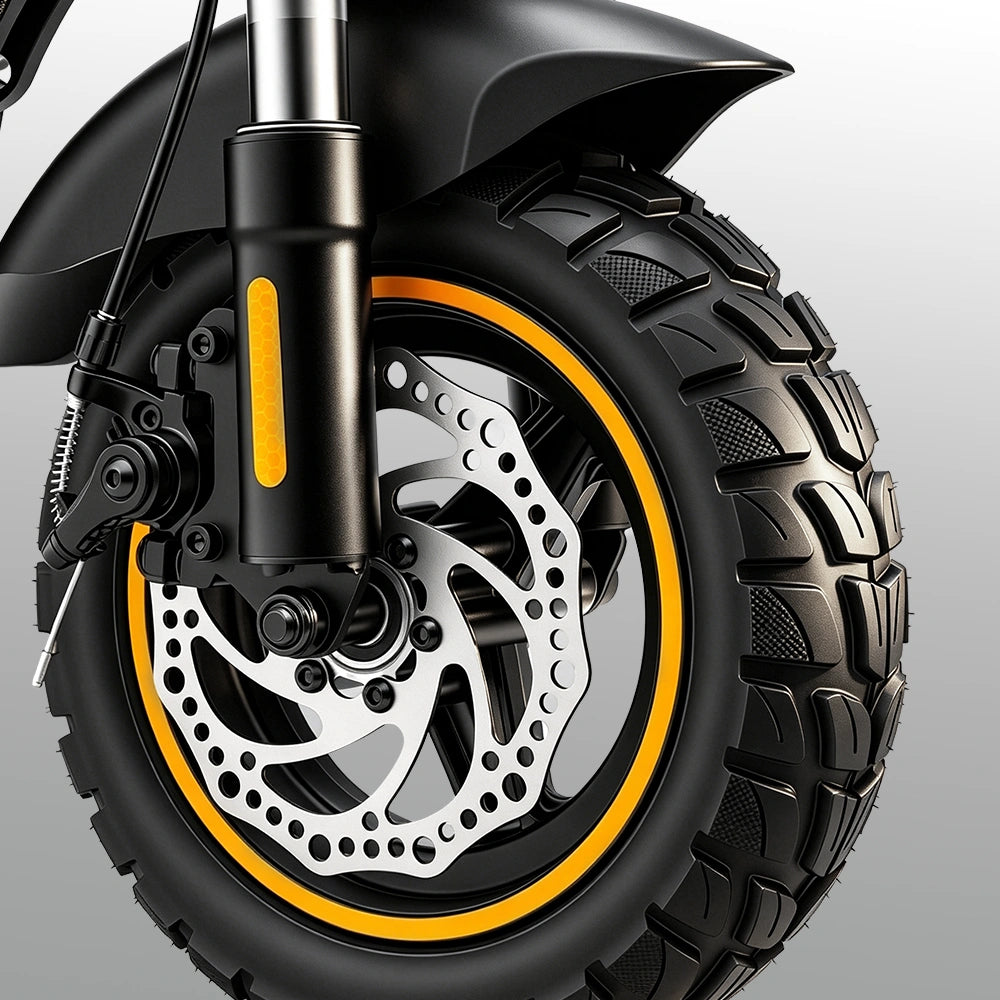 Finbike W9Air elektrisk scooter 40 km rækkevidde 10" terrændæk