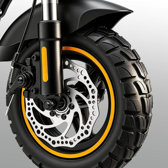 Finbike W9Air elektrisk scooter 40 km rækkevidde 10" terrændæk