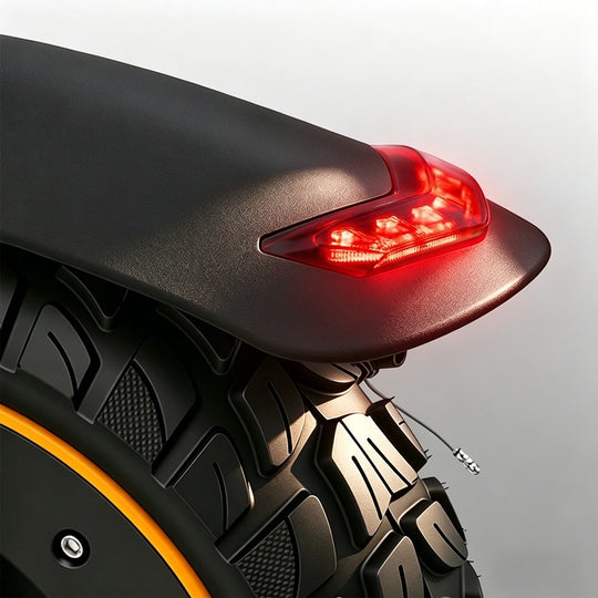 Finbike W9Air elektrisk scooter 40 km rækkevidde 10" terrændæk