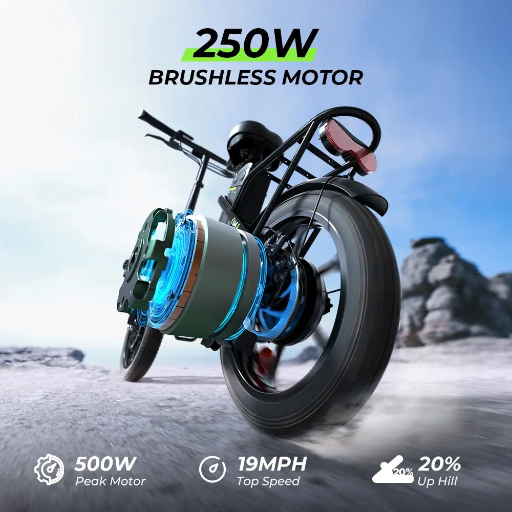 Finbike U4 Commuter Electric Bike 250W 36V 10.4Ah 16" Folding E-Bike