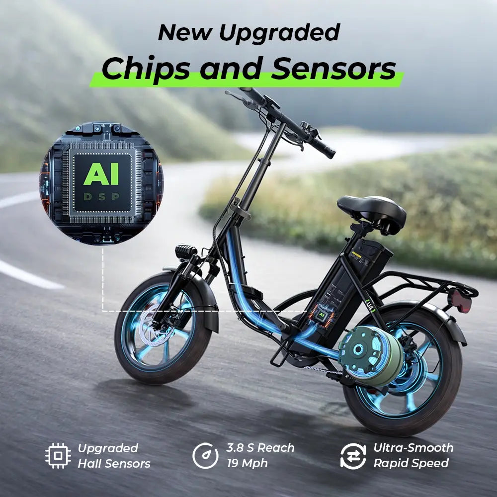 Finbike U4 Commuter Electric Bike 250W 36V 10.4Ah 16" Folding E-Bike