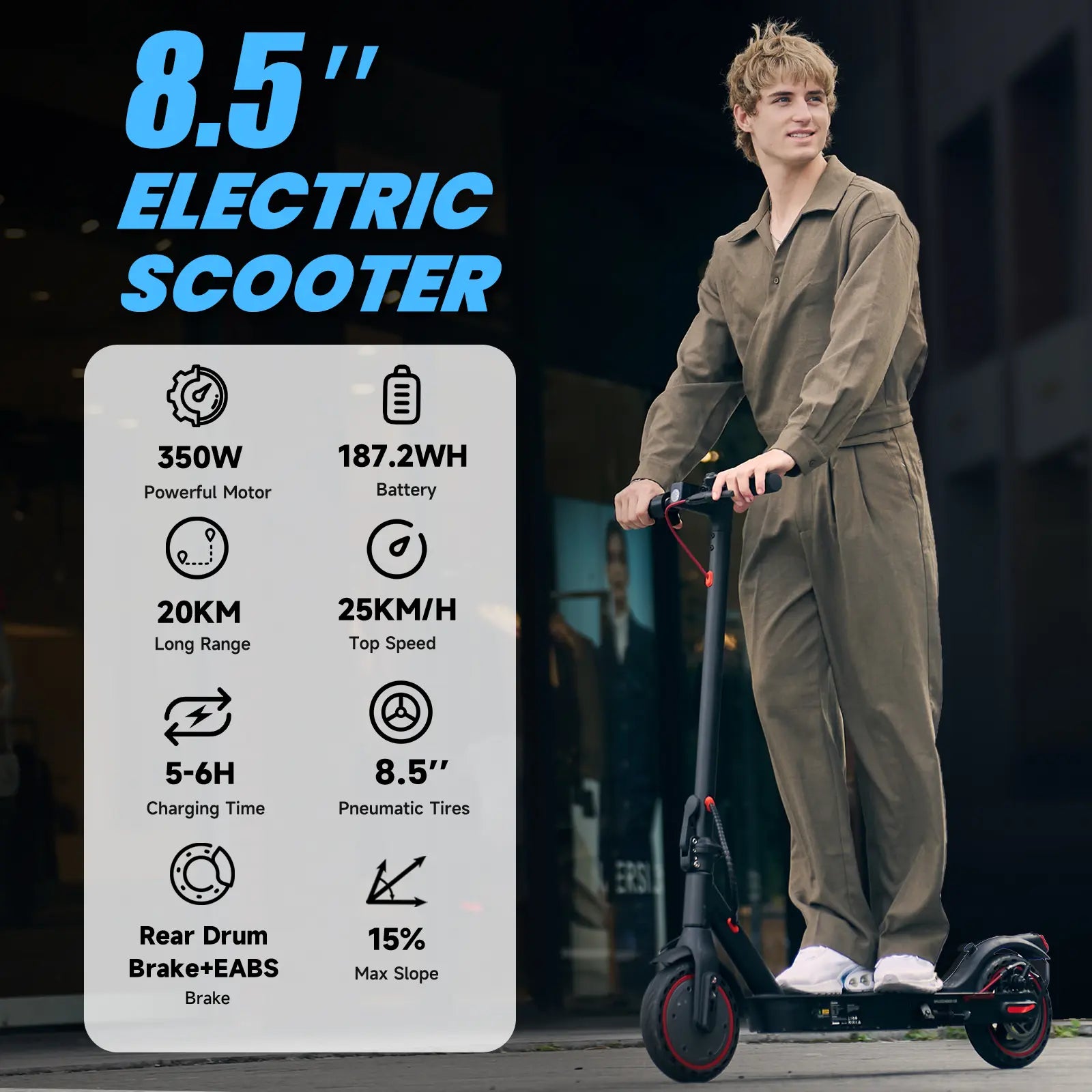 iScooter i8 Commuter Electric Scooter 350W Motor