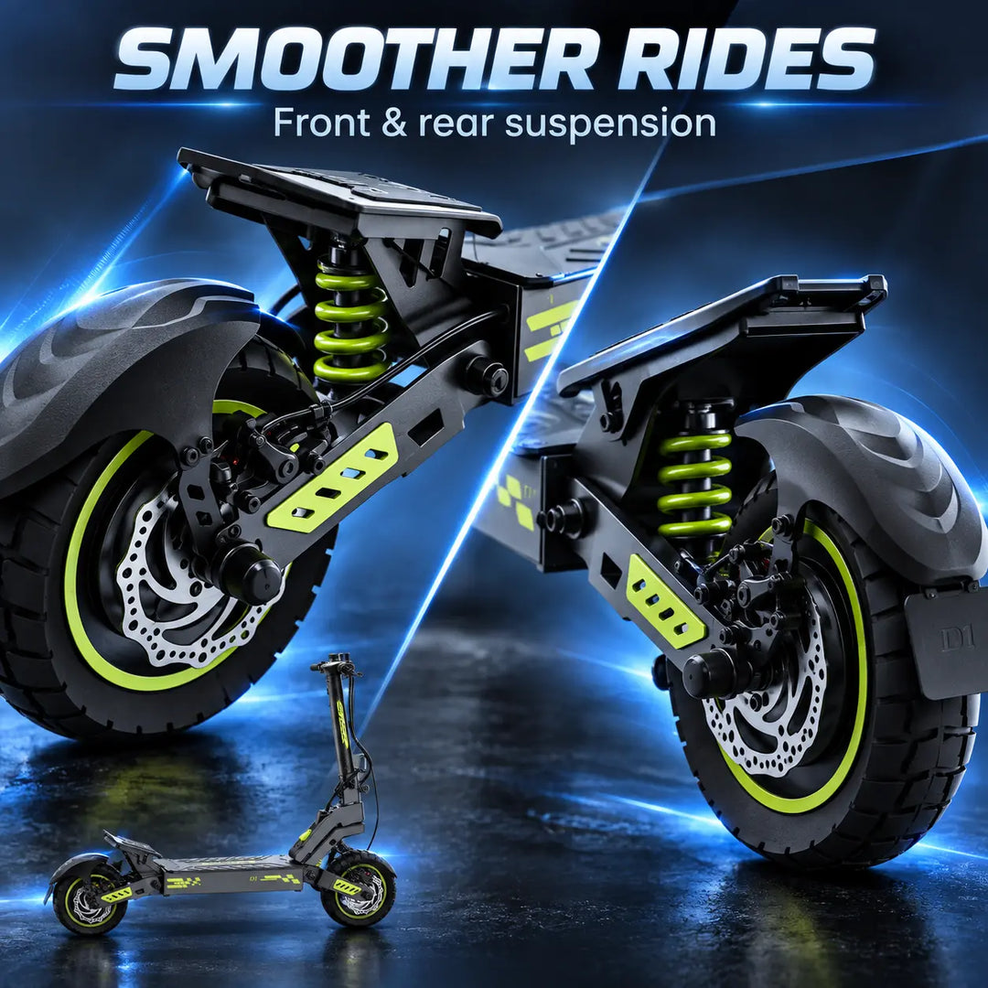 isinwheel D1 Electric Scooter 1200W Motor 40km Range