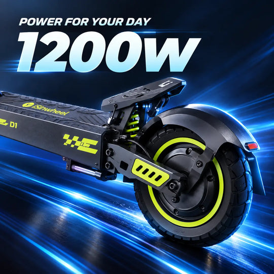 isinwheel D1 Electric Scooter 1200W Motor 40km Range