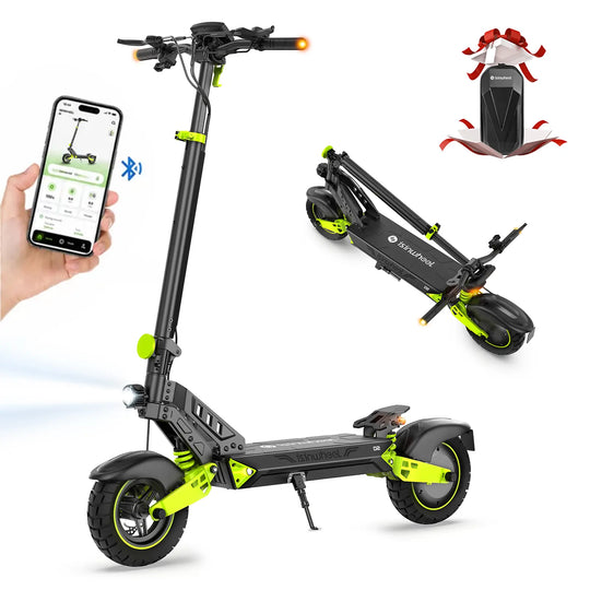 isinwheel D2 Elektroroller mit 1000-W-Motor, 48 V, 15,6 Ah und 55 km Reichweite