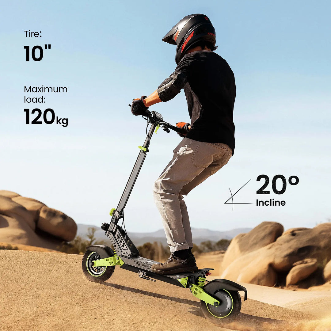isinwheel D2 Elektroroller mit 1000-W-Motor, 48 V, 15,6 Ah und 55 km Reichweite