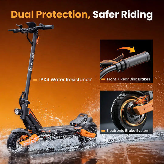 isinwheel GT1 Dual Electric Scooter 1600W Motor 55km Range