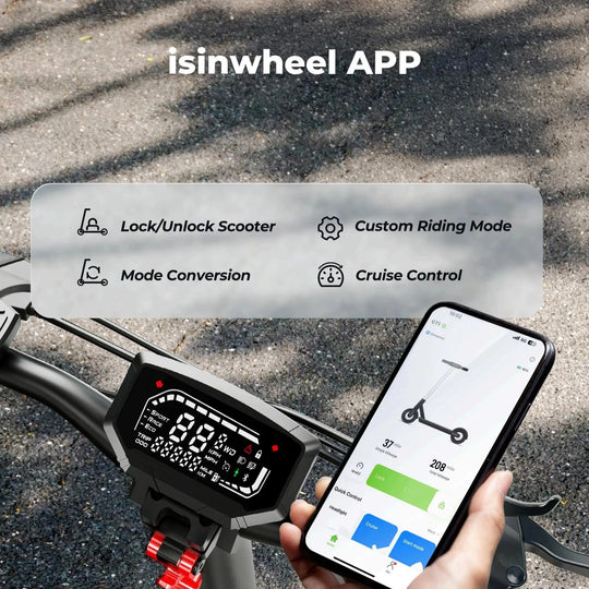 isinwheel GT1 Electric Scooter 800W Motor 48V 10Ah 45km Range - product image 11