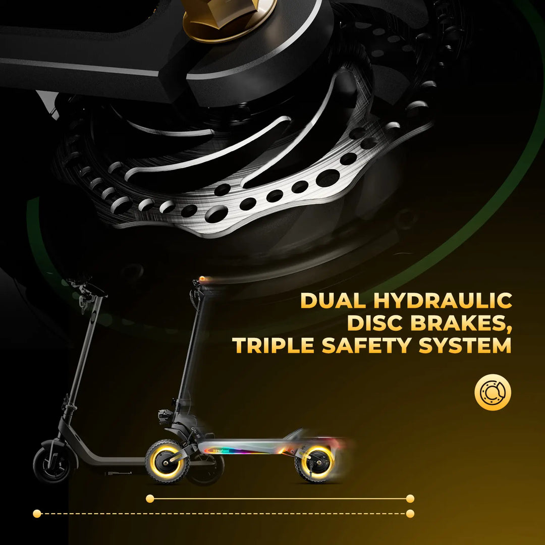 Trottinette électrique isinwheel GT4 Double moteur 1200W Autonomie 80 km