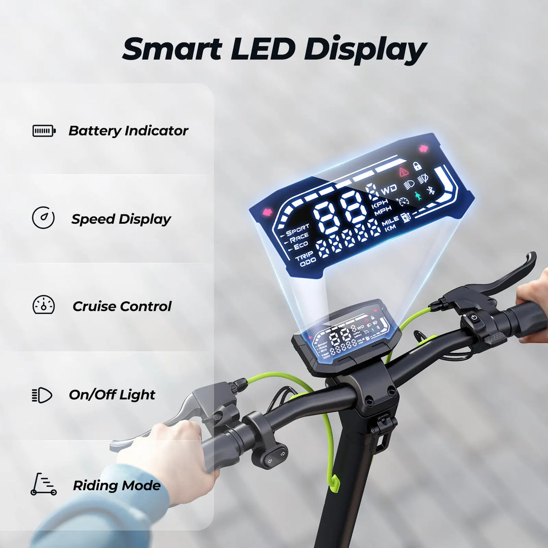 Trottinette électrique isinwheel S10MAX Moteur 1000W Batterie 48V 15Ah