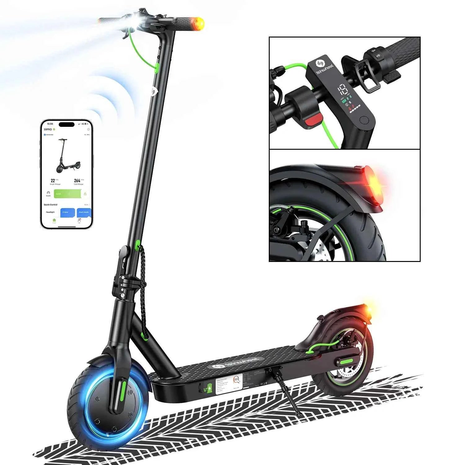 isinwheel S9PRO Commuter Electric Scooter 350W Motor 30km Range