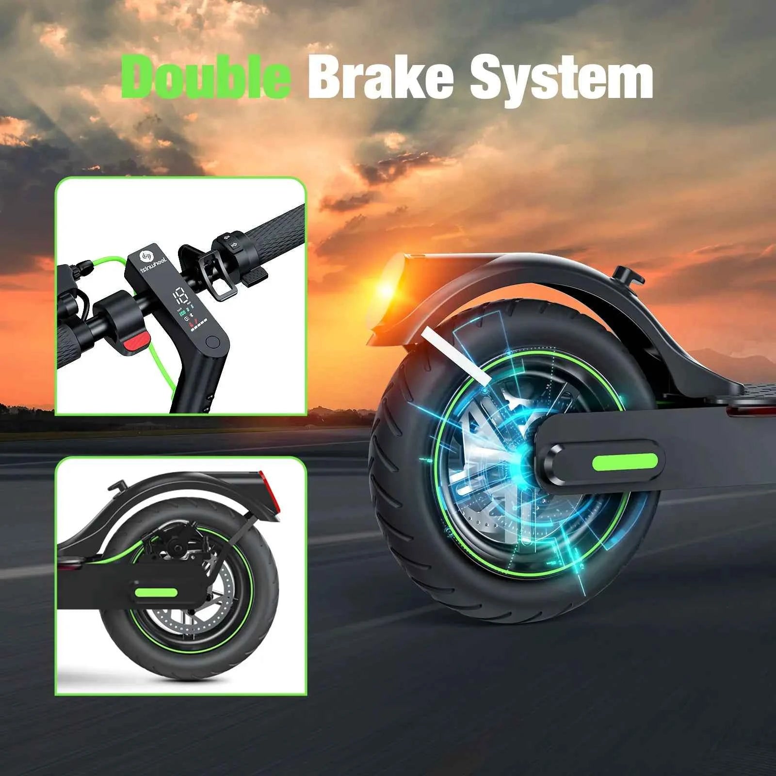 isinwheel S9PRO Commuter Electric Scooter 350W Motor 30km Range