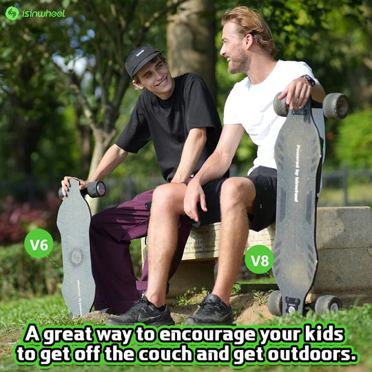 Planche à roulettes électrique isinwheel V6 moteur 300W avec télécommande