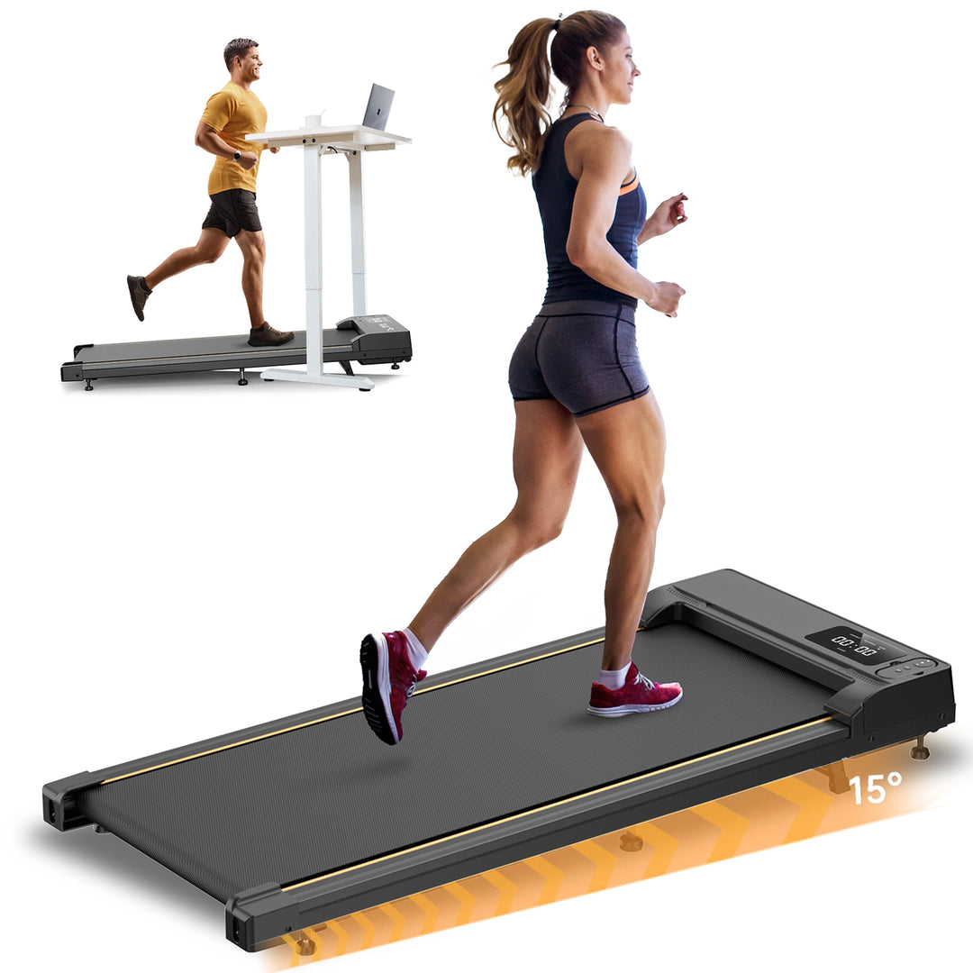 Jagjog JT31 Walking Pad Treadmill – 1–6 km/h, Manual Incline & LED Display