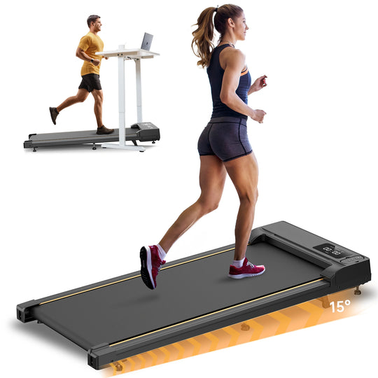 Jagjog JT31 Walking Pad Treadmill – 1–6 km/h, Manual Incline & LED Display