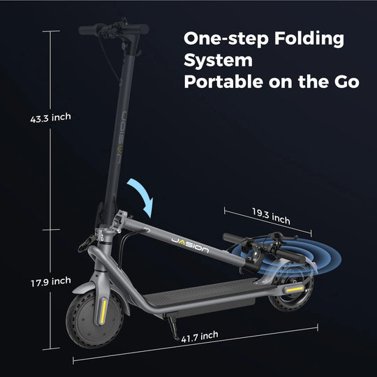 Patinete eléctrico Jasion JS2 para desplazamientos diarios, motor de 350W, autonomía de 25km