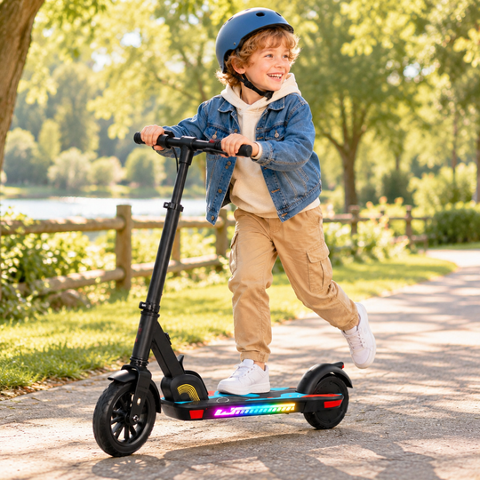 K4Pro Kids Electric Scooter - Max Load 70kg, 9km Range, Telescopic & Foldable