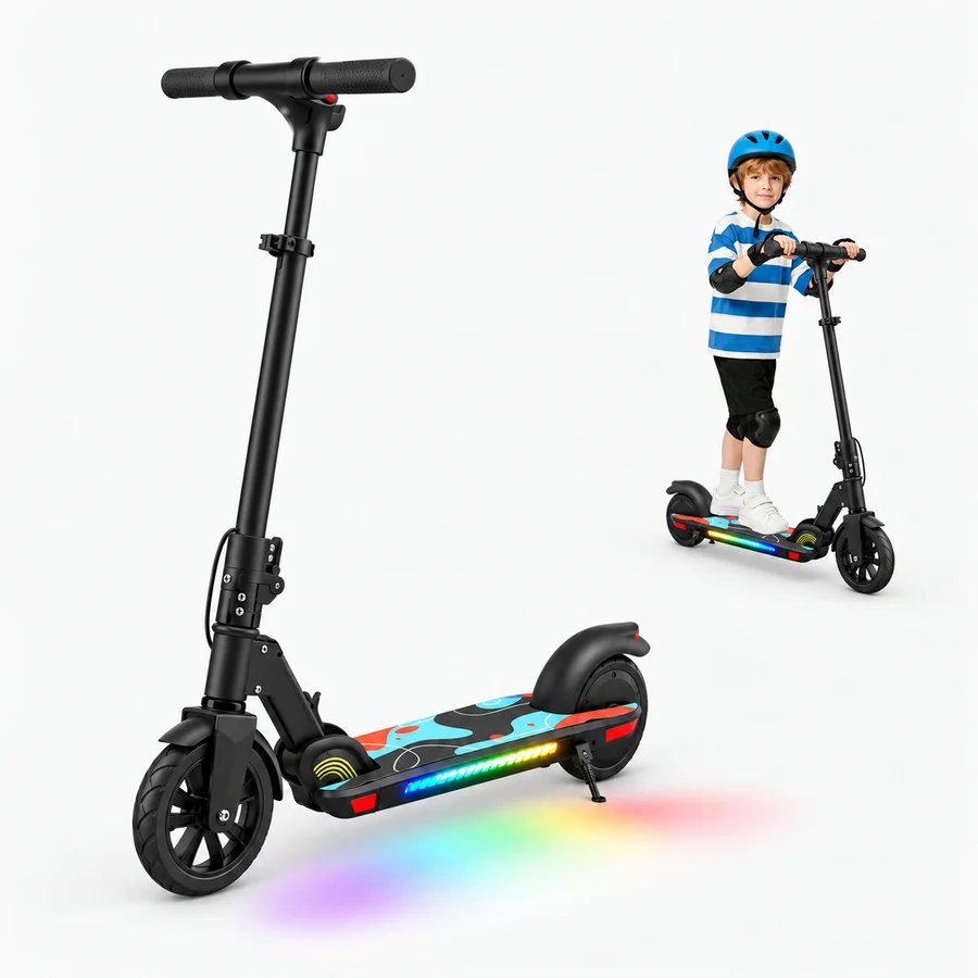 K4Pro Kids Electric Scooter - Max Load 70kg, 9km Range, Telescopic & Foldable