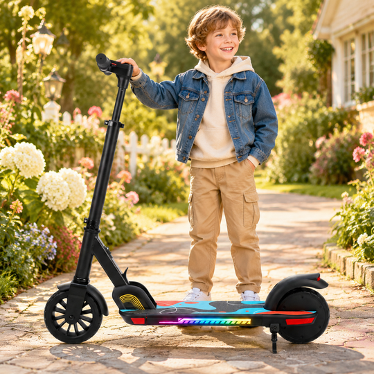 K4Pro Kids Electric Scooter - Max Load 70kg, 9km Range, Telescopic & Foldable