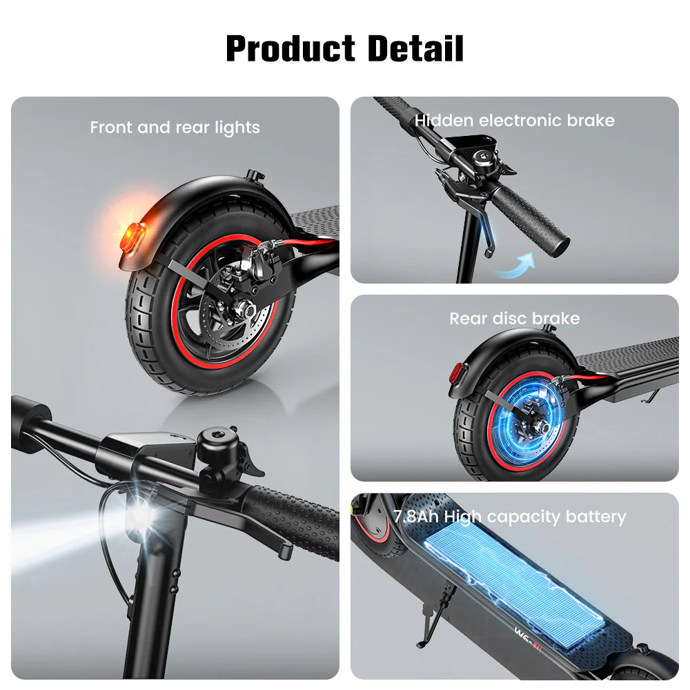 Finbike W6 Pendler Elektrisk Scooter 500W Motor 36V 7,8Ah Batteri