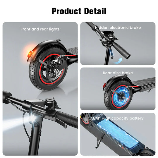 Finbike W6 Pendler Elektrisk Scooter 500W Motor 36V 7,8Ah Batteri
